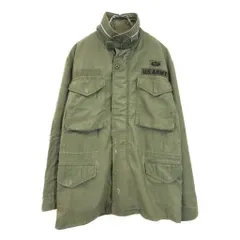 60年代 米軍実物 U.S.ARMY M-65 フィールドジャケット 1st ヴィンテージ ミリタリー オリーブ(メンズ L相当)中古 古着 V1368