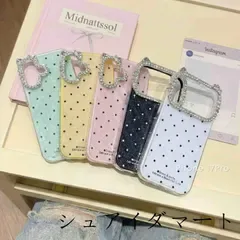iPhone17 ケース iPhone17Pro 即購入OK ケース iPhone16 15 14 ケース iPhoneケース 猫耳 韓国 ビジュー かわいい おしゃれ キラキラ 猫 リボン 大人可愛い ドット スマホケー