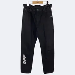 OFF-WHITE SLIM LOW CROTCH 18AW オフホワイト スリム ロー クロッチ デニムパンツ ロゴ刺繍 ボトムス ジーンズ ジーパン