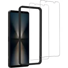 【新品】 【2枚セット】KPNS 日本素材製 対応 Xperia 1 VI 6世代 SO 51E / SOG13 / XQ EC44 用の ガラスフィルム 強化 ガラス に適合する エクスペリア 1 VI 保護 フィルム ガイド枠付き 1