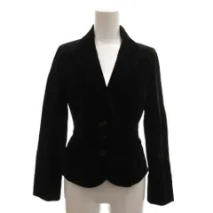 ソニア ソニアリキエル SONIA SONIA RYKIEL 美品 テーラードジャケット コーディロイ シングルブレスト 2B 短丈 32 黒 ブラック /MX ■ECD009