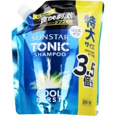 サンスタートニックシャンプー COOL BURST リンスイン 詰替用 特大サイズ 1200mL【単品】