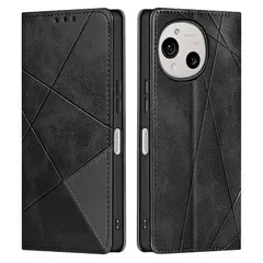 【新品】 適用 AQUOS R10 / AQUOS R9 ケース 手帳型 耐衝撃 全面保護 アクオス R10 / アクオス R9 カバー 財布型(ブラック)