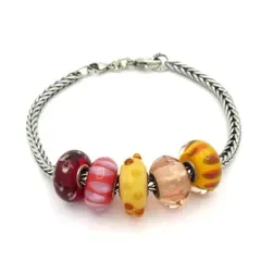 TROLLBEADS(トロールビーズ) ブレスレット シルバー×イエロー×マルチ