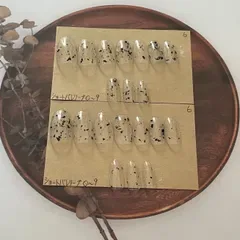【らくらくメルカリ便】ネイルチップ ショートバレリーナ全サイズ 0~9 20本分NO.6
