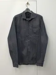 DIESEL ヴィンテージウォッシュ ブラック デニムシャツ