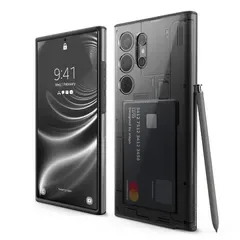 【新品】 【elago】 Galaxy S24 Ultra 対応 ケース 耐衝撃 カード 収納 付 スマホケース おしゃれ 2層 デザイン カード収納 携帯ケース [ Samsung GalaxyS24 Ultra サムスン ギャラクシー S24 ウルトラ 対