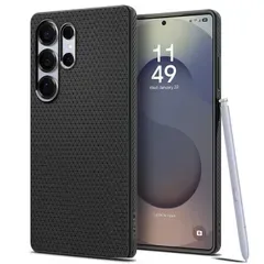 【新品】 Spigen 【Samsung 認定】 Galaxy S25 Ultra ケース リキッド・エアー (マット・ブラック)