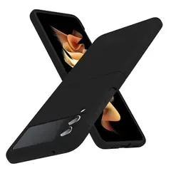 【新品】 CMYFPOFL 対応 Galaxy Z Flip 3 5G 用の ケース 耐衝撃 薄型カバー 軽量 ハードPC素材 携帯 黒
