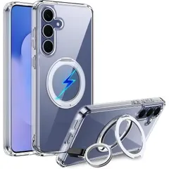 【新品】 【360°回転スタンド】for Galaxy S21 ケースMagSafe対応 SC-51B SCG09 ケース マグネット搭載 スタンド機能360°回転可能【横縦両立/角度自由調整】 カバー 純正 薄型 耐衝撃 落下防止 車載ホルダー対応 ワイヤレ