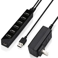 ☆新品☆ELECOM 7ポートUSBハブ U2H-Z7SBK