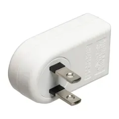 エルパ (ELPA) 耐雷サージ付 回転アダプター 1個口 ホワイト 雷ガード 電源タップ 干渉防止 上下左右に曲がる 向き調整 家電保護 延長コード 白 A-390SB(W) 0