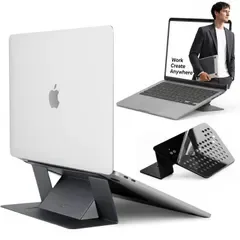 MOFT 【新アップグレード版】 ノートPCスタンド 粘着式 超薄型3mm 折りたたみ 11.6~16インチ MacBook/Windows対応 0