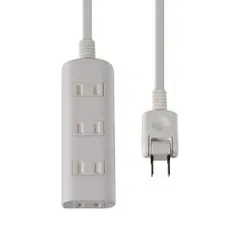 エルパ(ELPA) 扉付タップラン 電源タップ 延長コード 125V 3m 4個口 ホワイト WBT-N4030B(W) 0