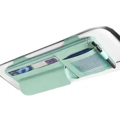 MORYTRADE サンバイザー 収納 ポケット メガネ入れ カードホルダー ポケット ターコイズ送料無料 d6516bd6