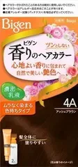【単品】【ホーユー】ビゲン 香りのヘアカラー 乳液 4A アッシュブラウン【ヘアカラー・白髪用】