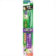 【同じ商品3点セット】【小林製薬】生葉 45°磨きブラシ レギュラー ふつう【歯ブラシ】