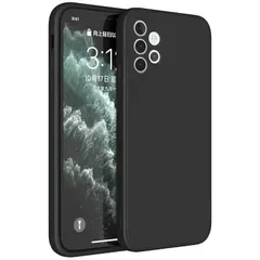 【新品】 Mnunjiajia 対応 Galaxy A32 5G 用ケース シリコン 耐衝撃 薄型 ワイヤレス充電 ブラック