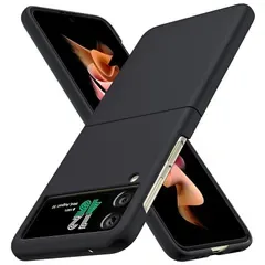 【新品】 WACJOSD 対応 Galaxy Z Flip3 5G 用の ケース リング 耐衝撃 PC 薄型 ケース おしゃれ カメラ保護 軽量 Z 黒