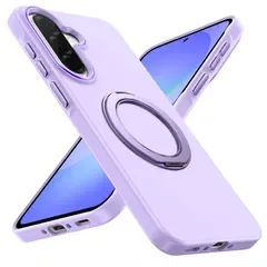 【新品】 WACJOSD 対応 Galaxy A56 5G/A36 5G 用の ケース MagSafe 対応 リング 360度回転スタンド 耐衝撃 紫