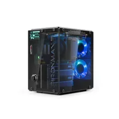 Pironman 5-MAX Raspberry Pi 5用ケース デュアルNVMe M.2 SSD(PCIe対応) RAID 0/1対応 NAS/ミニPC構築 Hailo-8L AIアクセラレータ対応 PWMタワークーラー+デュアルRGBファン OLEDディ