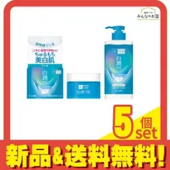 肌ラボ 白潤薬用美白ジェル 100g (&白潤薬用美白化粧水 しっとりタイプ 400mL (ポンプ付き本体)) 5個セット まとめ売り