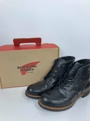 RED WING ワークブーツ ブラック 8126 ブローグレンジャー ウイングチップ 黒 8 1/2D アイアンレンジャー 廃盤 レッドウィング