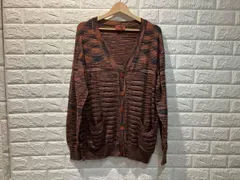 MISSONI ミッソーニ カシミヤニット総柄カーディガン オレンジ系