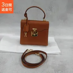グッチ レディロック 美品 GUCCI 2WAYバッグ レディロック ブラウン 000・110・0211