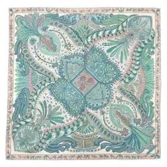 エルメス HERMES LE JARDIN DE LA MAHARANI カレジェアン140. ショール