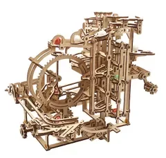 Ugears マーブルランステップホイスト70156 木製パズル 工作 模型 接着剤工具不要 大人 子供
