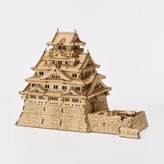 大阪城 | Bamboo Art wa-gu-mi 3D竹製クラフト 工具不要/上級者向け/235ピース/完成サイズ 162×124×207 mm