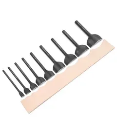 WUTA レザークラフト コーナーポンチ 1/4ラウンド 浅円形 穴あけ 型抜き 革端面 丸カット DIY ベルト 財布 手道具 9 セット