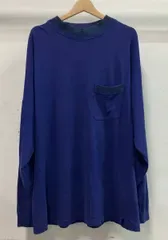 GAP ギャップ 長袖Tシャツ 90S デカタグ OLD GAPモックネック カットソー ボーダー ネイビー ブルー カジュアル