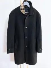 モンヴィンテージ(100) DAKS メンズ ブラック カシミア ウールコート