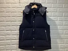 GENERAL SUPPLY ジェネラルサプライ ダウンベスト フード着脱可 ネイビー M