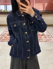 ZARA シアサッカー デニムジャケット