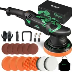 ☆新品☆【2026モデル】BATOCA T1 ポリッシャー ダブルアクション15mm コード式 車 電動 125mm 研磨機100V 1100W強力モータ 六段変速・2500-5500RPM 3つのハンドヘルド方法 車磨き ヘッドライト バイ f0ddd952