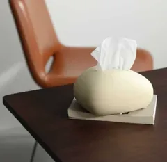 ティッシュボックス おしゃれ ティッシュケース シンプル かわいい マウス アイボリー
