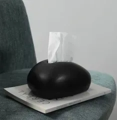 ティッシュボックス おしゃれ ティッシュケース シンプル かわいい マウス ブラック