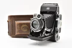 ツァイスイコン ZEISS IKON スーパーイコンタ 531/2 カールツァイス Tessar テッサー 10.5cm F3.5 6x9 中判 蛇腹 光漏れなし レンズシャッター全速OK 革ケース付 ボディ側シャッター不良 カビくもり #BJ016/6181