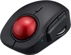 ナカバヤシ(Nakabayashi) Digio2 トラックボールマウス 小型 Bluetooth 5ボタン レーザー式 人差し指 ブラック MUS-TBLF185BK