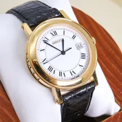 稼働 GUCCI 7200M 腕時計 ゴールド ローマン デイト 純正 3977