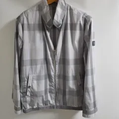 105 DAKS メンズ CHECK ジップアップ ウィンドブレーカー アウター