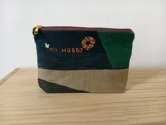 ポーチ 刺繍:my hobby