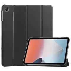For OPPO Pad Air(10.36インチ)ケース タブレット 三つ折りスタンド 高級PU レザー 耐衝撃 傷つけ防止 For OPPO Pad Air (2022モデル) 10.36インチ カバー (ブラック) 0