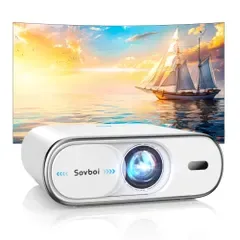 Sovboi プロジェクター 家庭用 Google TV搭載 1500明るさ 自動レンズカバー フルHD1080P 4K対応 オートフォーカス 自動台形補正&4点補正 ARC対応 WiFi6 Bluetooth5.4 防塵 白★m 1e0dc759