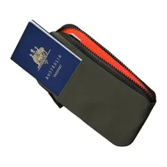 ALPAKA Zip Travel Wallet メンズ 長財布 パスポートウォレット 集金ポーチ 仕切り小銭入れ カード収納 ラベル財布 撥水財布 | スキミング防止 薄型 コンパクト YKKロックファスナー採用 ビジネス ミニマリスト プ 1a976e57