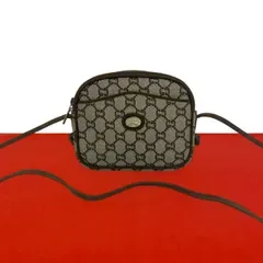 GUCCI Gucci Old Gucci Vintage Gucci Plus Leather Mini กระเป๋าสะพายไหล่ Pochette Sacoche สีน้ำตาล 63446