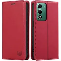 OPPO A5 5G ケース 手帳型 オッポa5 カバー 適用 手帳ケース 高級PUレザー カード収納 マグネット スタンド機能 OPG06 携帯カバー 全面保護 A502OP スマホケース ローズレッド